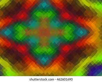 Ornament low poly triangle style vector mosaic background