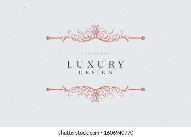 Ornament Luxury Card  - Vector
