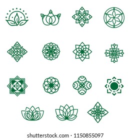 Ornament Luxury Green Company and Business Signs