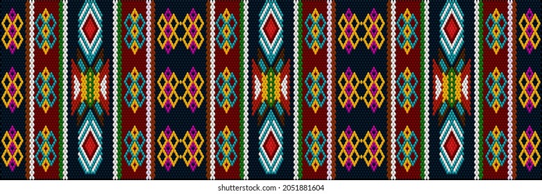 Ornament  is made in bright, juicy, perfectly matching colors. Ornament, mosaic, ethnic, folk pattern. 