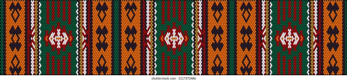 Ornament  is made in bright, juicy, perfectly matching colors. Ornament, mosaic, ethnic, folk pattern. 