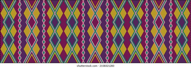 Ornament  is made in bright, juicy, perfectly matching colors. Ornament, mosaic, ethnic, folk pattern. 