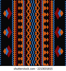 Ornament  is made in bright, juicy, perfectly matching colors. Ornament, mosaic, ethnic, folk pattern. 