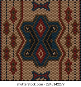Ornament  is made in bright, juicy, perfectly matching colors. Ornament, mosaic, ethnic, folk pattern. 
