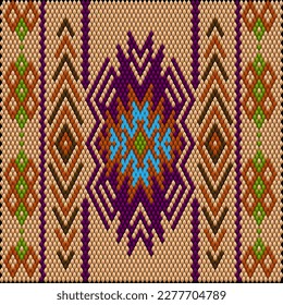 Ornament  is made in bright, juicy, perfectly matching colors. Ornament, mosaic, ethnic, folk pattern. 