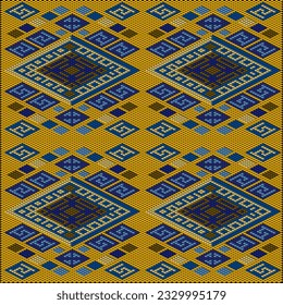 Ornament  is made in bright, juicy, perfectly matching colors. Ornament, mosaic, ethnic, folk pattern. 