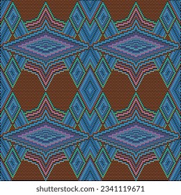 Ornament  is made in bright, juicy, perfectly matching colors. Ornament, mosaic, ethnic, folk pattern. 