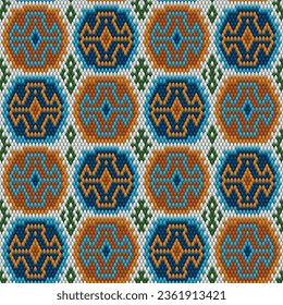 Ornament  is made in bright, juicy, perfectly matching colors. Ornament, mosaic, ethnic, folk pattern. 