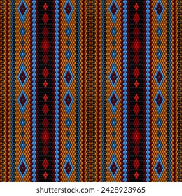 Ornament  is made in bright, juicy, perfectly matching colors. Ornament, mosaic, ethnic, folk pattern. 