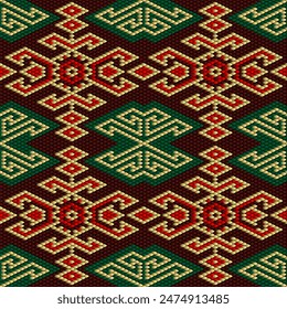 Ornament  is made in bright, juicy, perfectly matching colors. Ornament, mosaic, ethnic, folk pattern. 