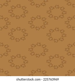 The ornament is made of repeating abstract circular shapes