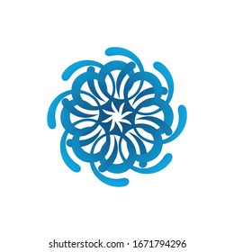 Ornament mandala illustration design sun flower