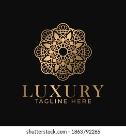 Ornament Mandala Logo Vector Design For Business Industry. Elegant Premium Logo Symbol and Icon Template for Beauty and Massage