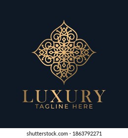 Ornament Mandala Logo Vector Design For Business Industry. Elegant Premium Logo Symbol and Icon Template for Beauty and Massage