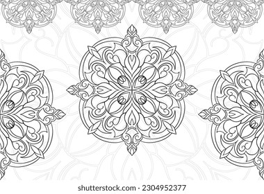 Ornament mandala Zierabstrakte Elemente Kunst