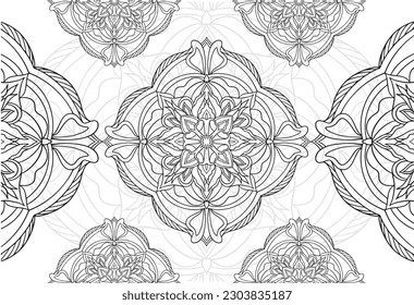 Ornament mandala ornamental pattern vector 
