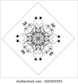 Ornament  mandala pattern vector illustration