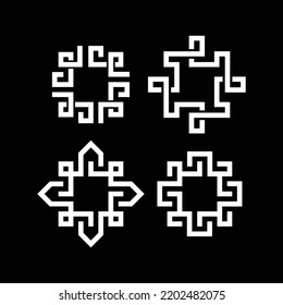 Ornament mandala set vector design template