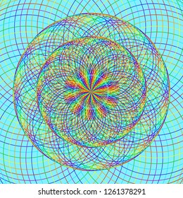 Ornament with mandala. Vector Illustration.