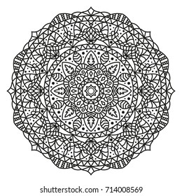Ornament with mandala. Vector Illustration