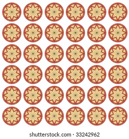 ornament Mediaeval seamless vector pattern red color