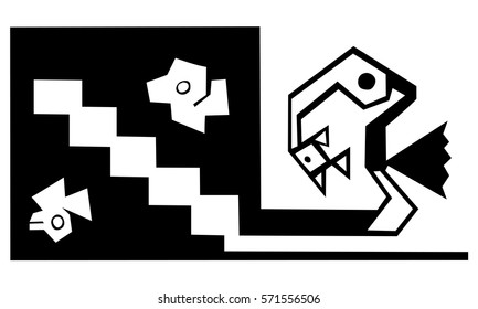 Ornament of Mexican and Maya