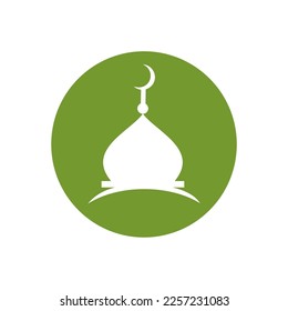 ornament mosque illustration logo design 