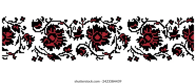 Ornament. National Ukrainian pattern. Vector illustration.