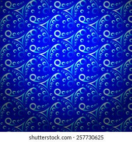 ornament on a blue background