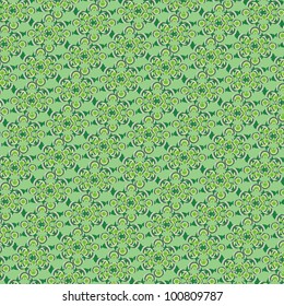 Ornament on green background