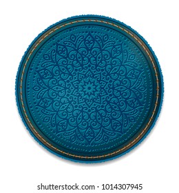 Ornament on a label, vector