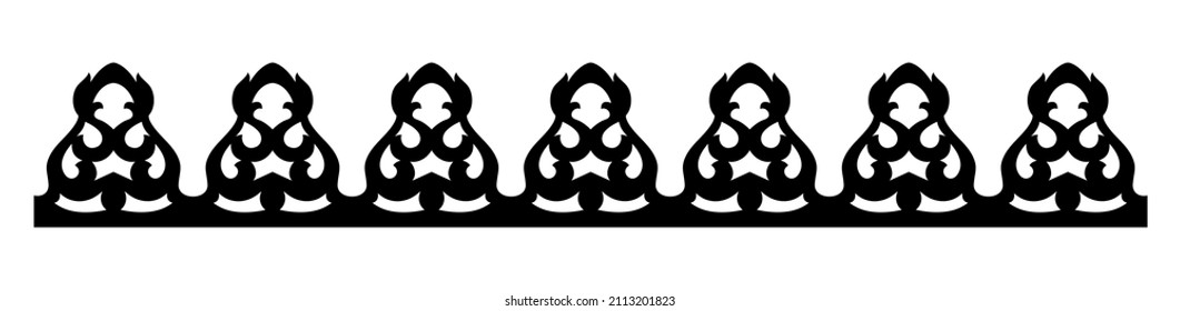 Ornament on a white background. Element for design. Editable vector file, color change and resize.
