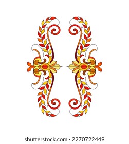 ornament on a white background. Isolated. 2D illustration