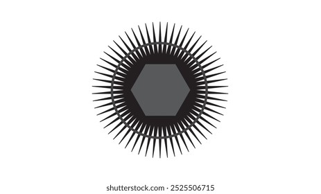 ORNAMENT OUTLINE CIRCLE. BACKGROUND ABSTRACT VECTOR DESIGN.