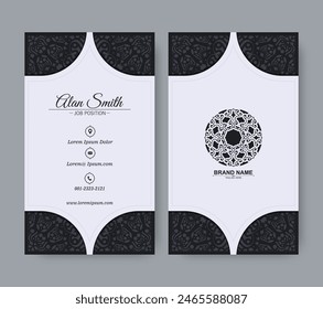 ornament pattern business card design