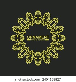 ornament pattern circle border design
