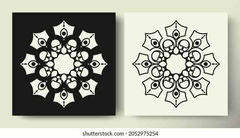 diseño de la colección de círculo de patrones de ornamentos 