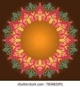 The Ornament Pattern With Colorful Fresh