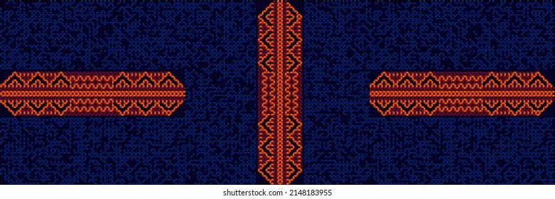  An ornament, a pattern consists of elements with a gradient fill that imitates a three-dimensional texture, made in bright, saturated, perfect colors.