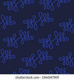 Ornament Pattern, Curvy Lines Pattern, Vintage Ornament Pattern