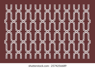 Ornament Pattern Design Geometric Style.