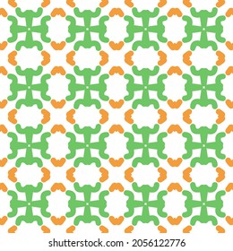 Plantilla de diseño de patrones de ornamentos con motivos abstractos. fondo decorativo de estilo plano. vectores repetidos y sin fisuras para papel de pared, papel de embalaje, embalaje, imprenta, textiles, tela