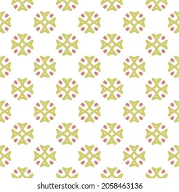 Plantilla de diseño de patrones de ornamentos con motivos artísticos. fondo decorativo de estilo plano. vectores repetidos y sin fisuras para papel de pared, papel de embalaje, embalaje, imprenta, textiles, tela