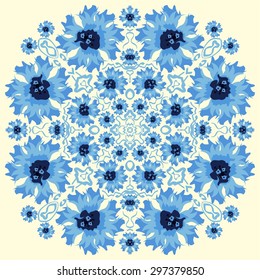  Ornament pattern. Element for design. It can be used for decorating of invitations, cards, decoration for bags and at tattoo creation.