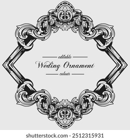 Dekorationselement für Ornament-Muster-Rahmen