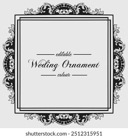 ornament pattern frame decoration element