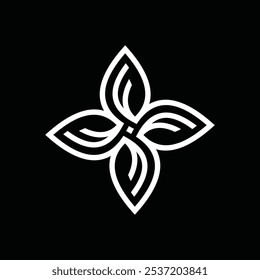 Ornament pattern, with Initial letter F logo design inspiration