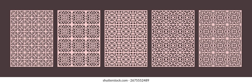 Patrón de ornamento cortado por láser con láser de ornamento
