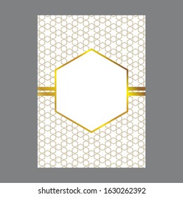 Ornament pattern page cover layouts for wedding, menu, book template design