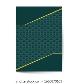 Ornament pattern page cover layouts for wedding, menu, book template design